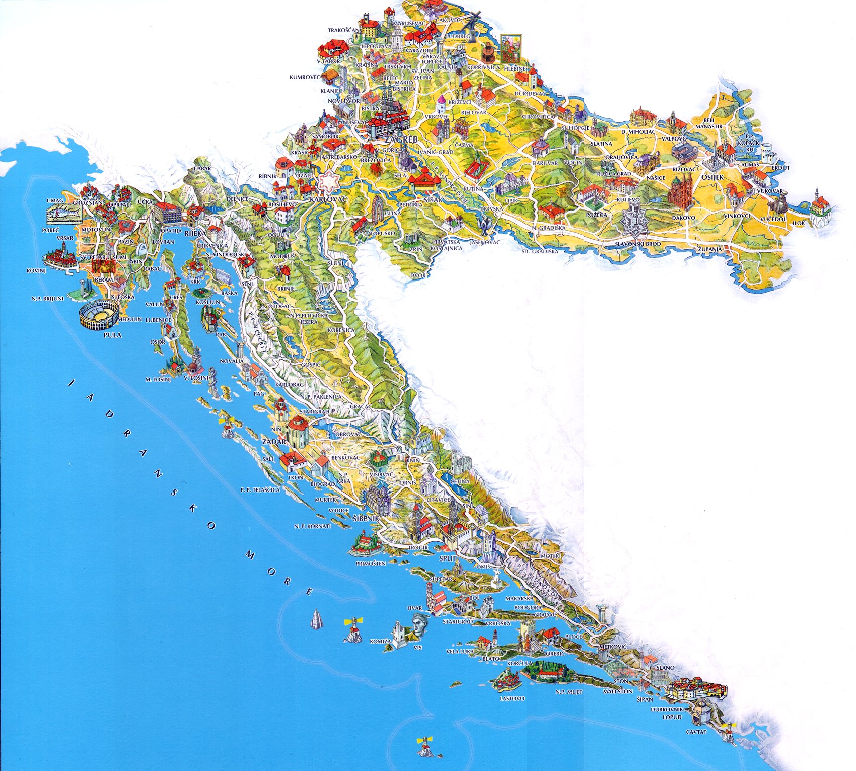 Mapa Split – Croacia – Viajeros del Camino