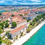 Vista área del centro de Zadar