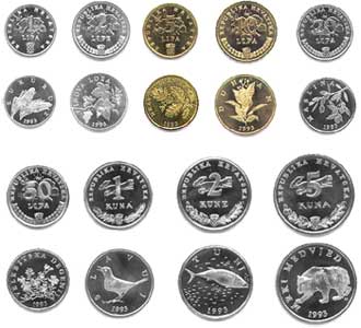 Kunas , la moneda de Croacia