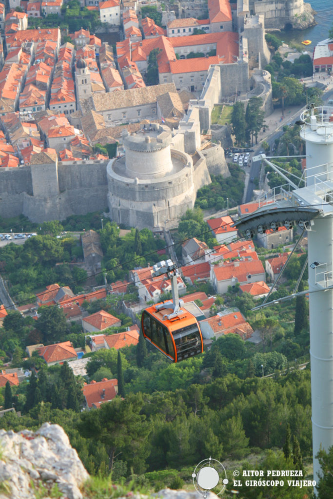 El teleférico Cable car de Dubrovnik