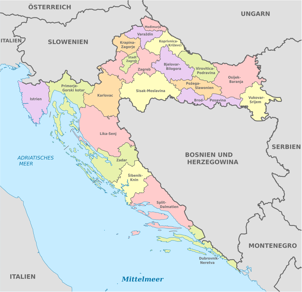 Condados de Croacia