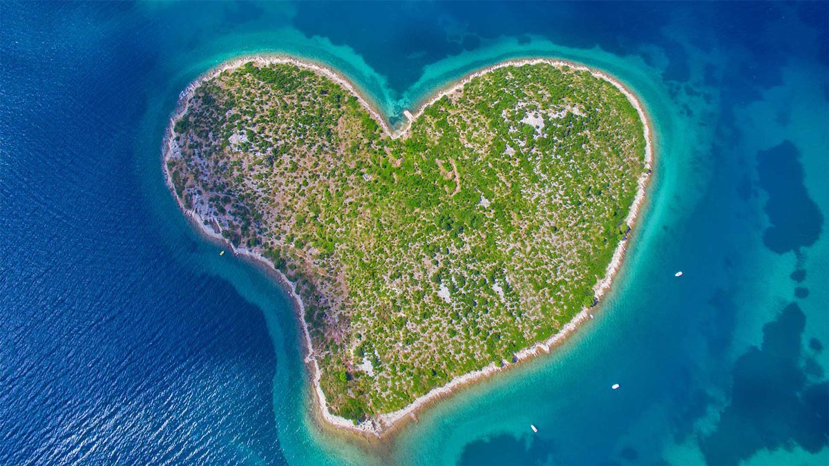 Isla Galešnjak, isla del amor en Croacia