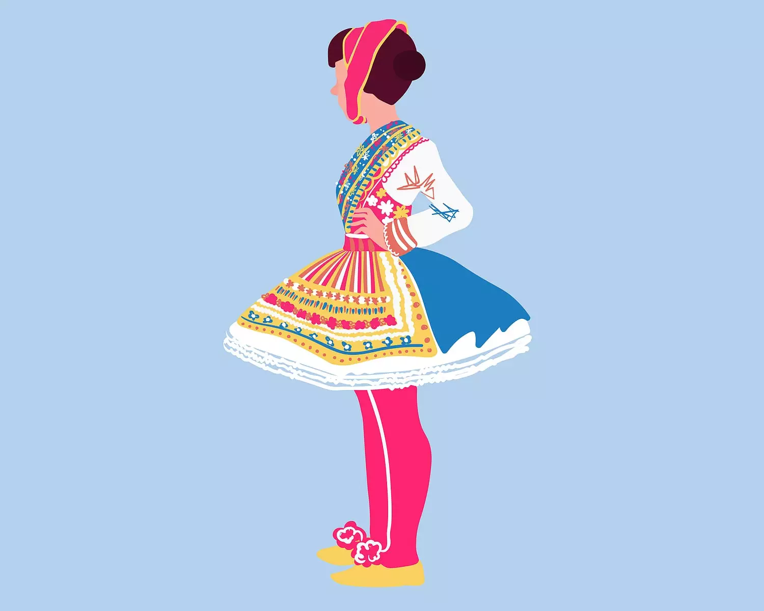 Falda del traje típico de la isla de Susak